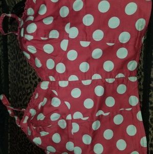 4 for 25 Polka dot crop tank